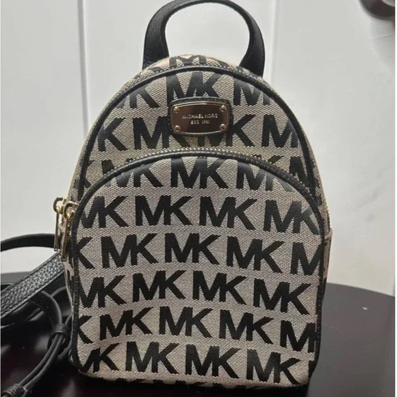 Michael Michael Kors Monogram Black and Cream Backpack main image 6